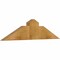 Ekena Millwork Portland Rough Sawn Timber Gable Bracket, Western Red Cedar, 36"W x 9"H x 2"D x 6"F, 6/12 Pitch GBW036X09X0206POR00RWR - alternate 3